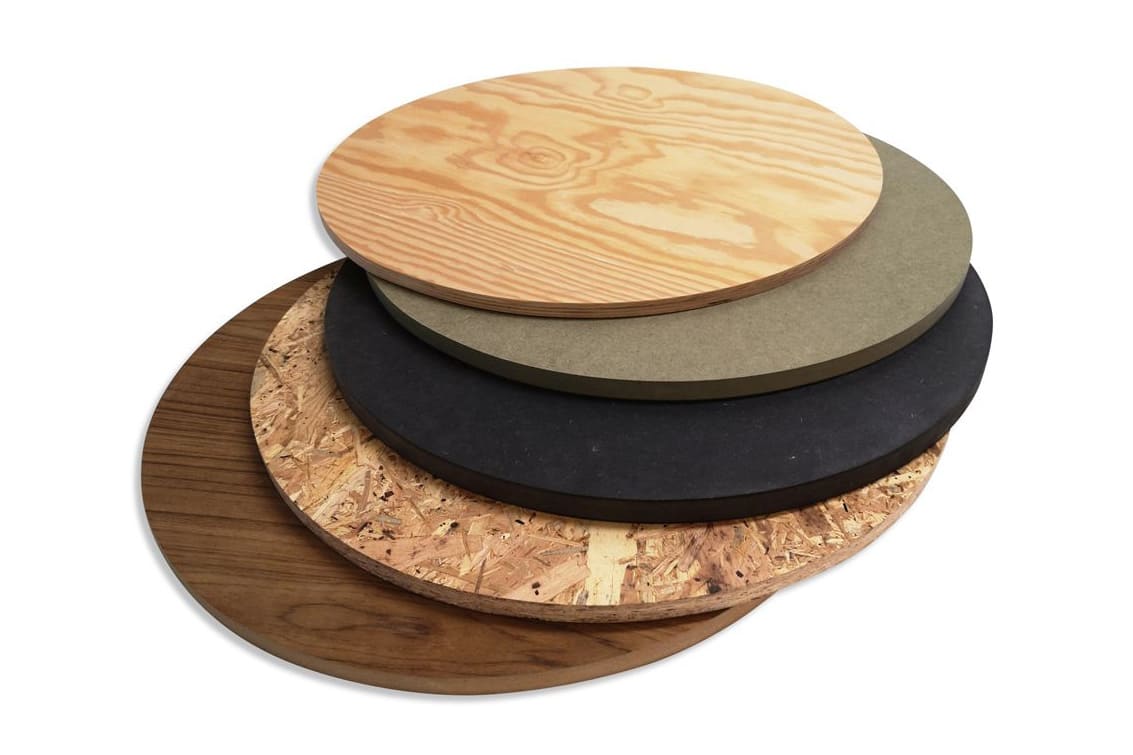 Panneau en bois rond