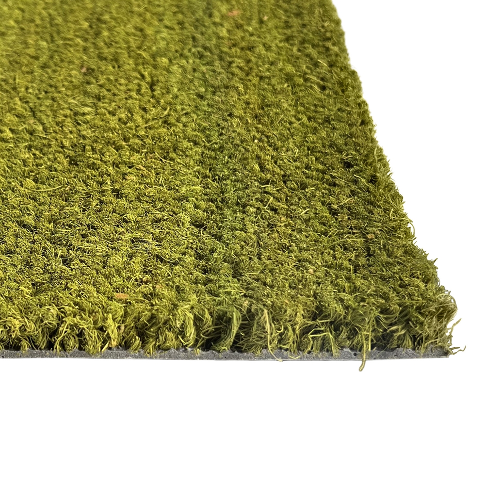 Tapis coco vert sur mesure