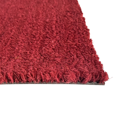 Tapis coco rouge sur mesure